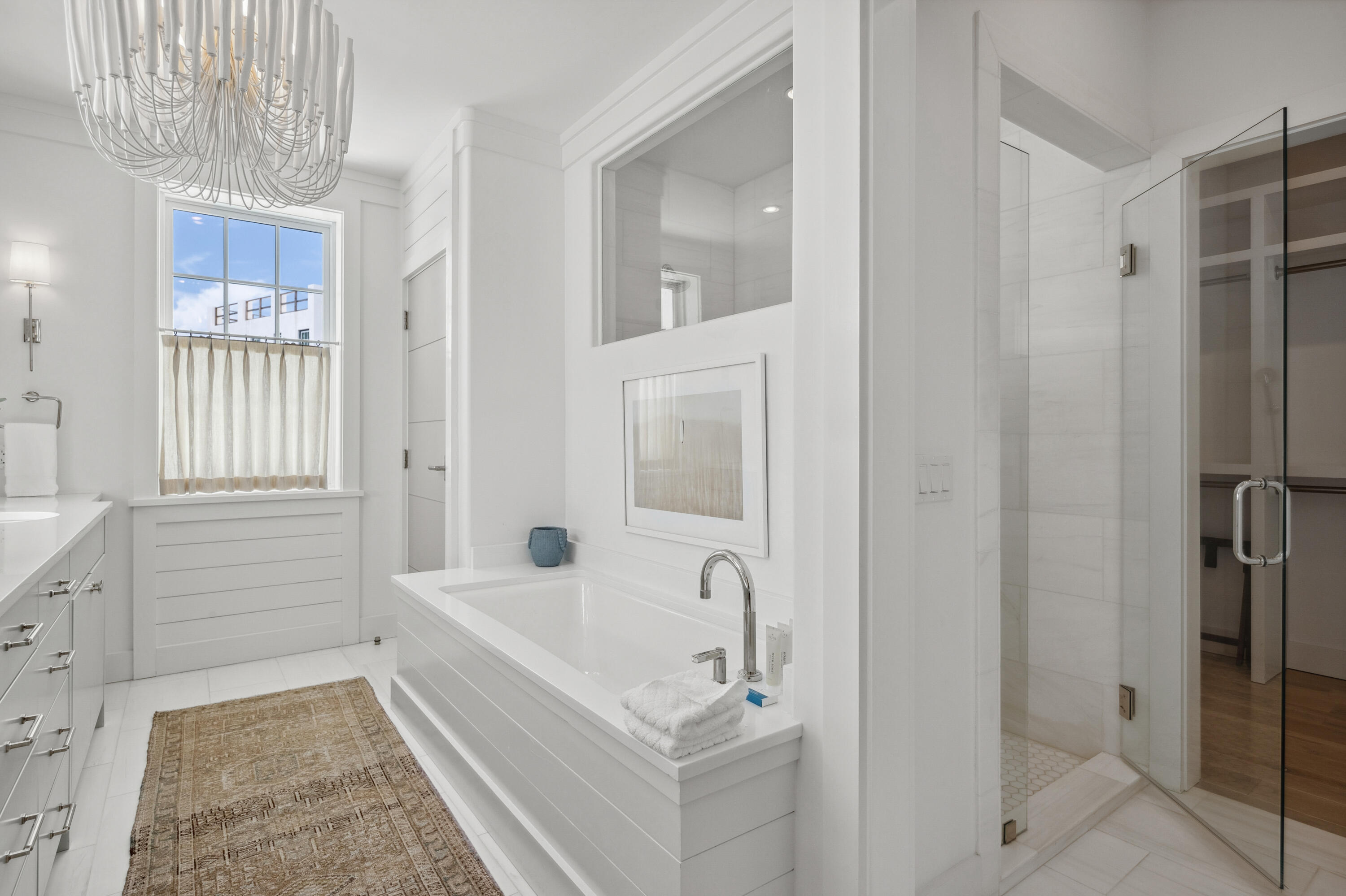 40 Silver Sea Ct Inlet Beach, Unit AA4 Inlet Beach, FL 32461 - Photo 40 of 56 a bathroom with a bathtub and a shower