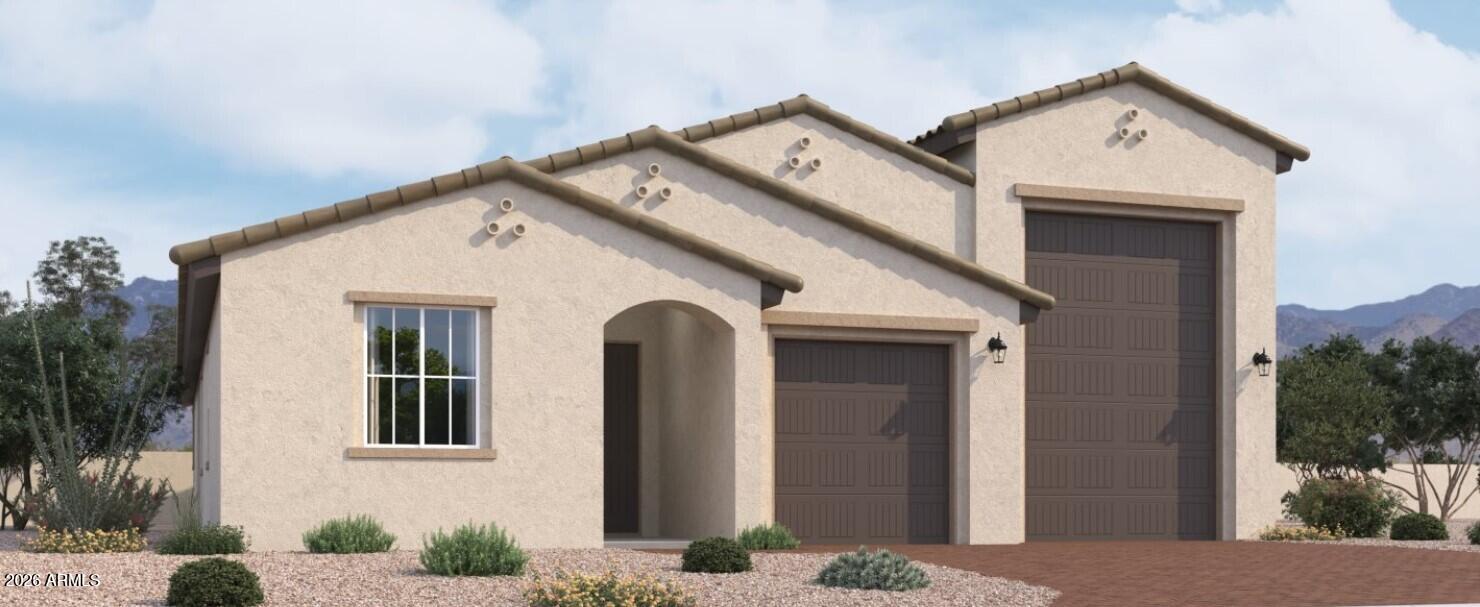 a view of a house with a outdoor space