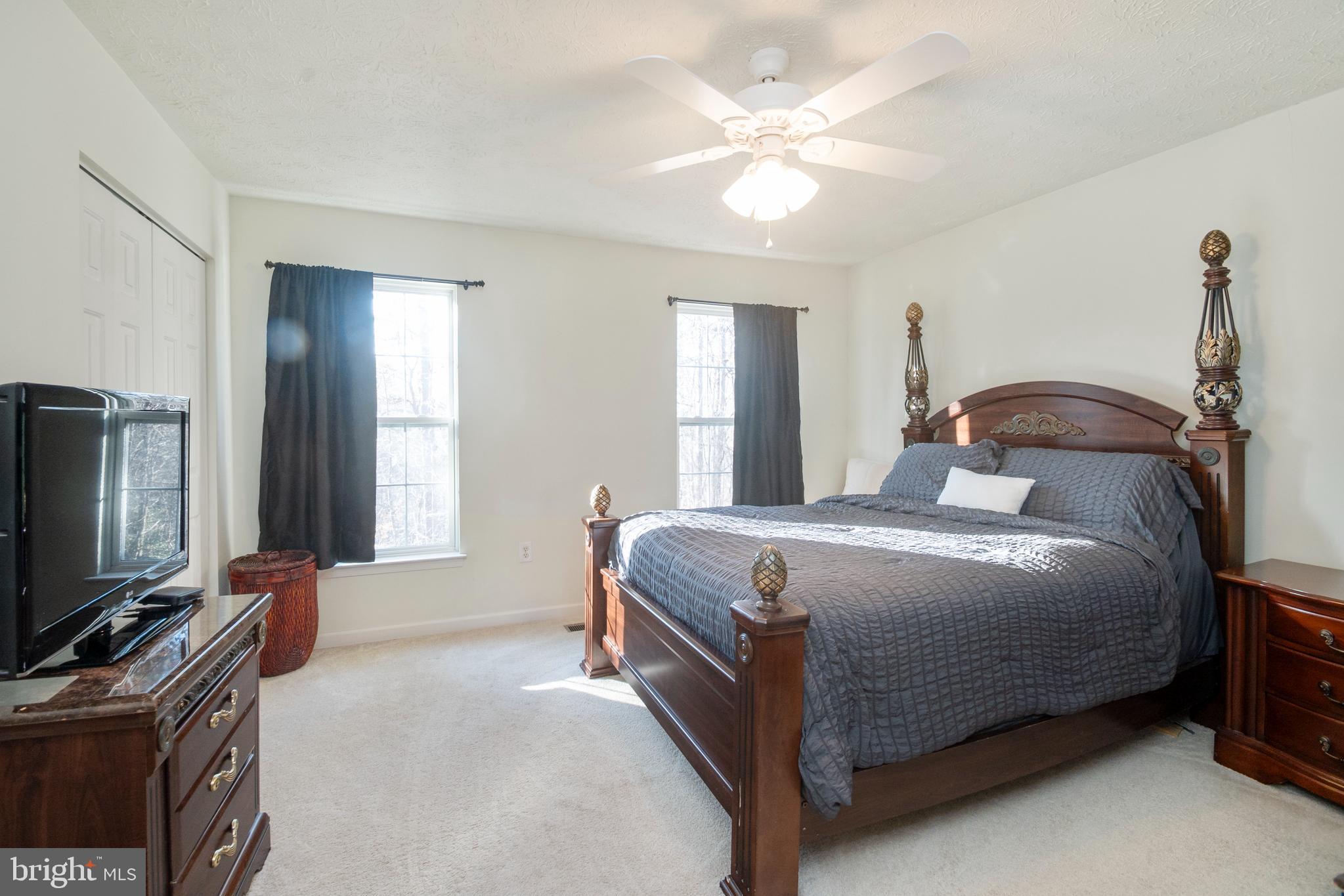 8310 Water Lily Way Laurel, MD 20724 - Photo 12 of 31 a bedroom with a bed and a flat screen tv