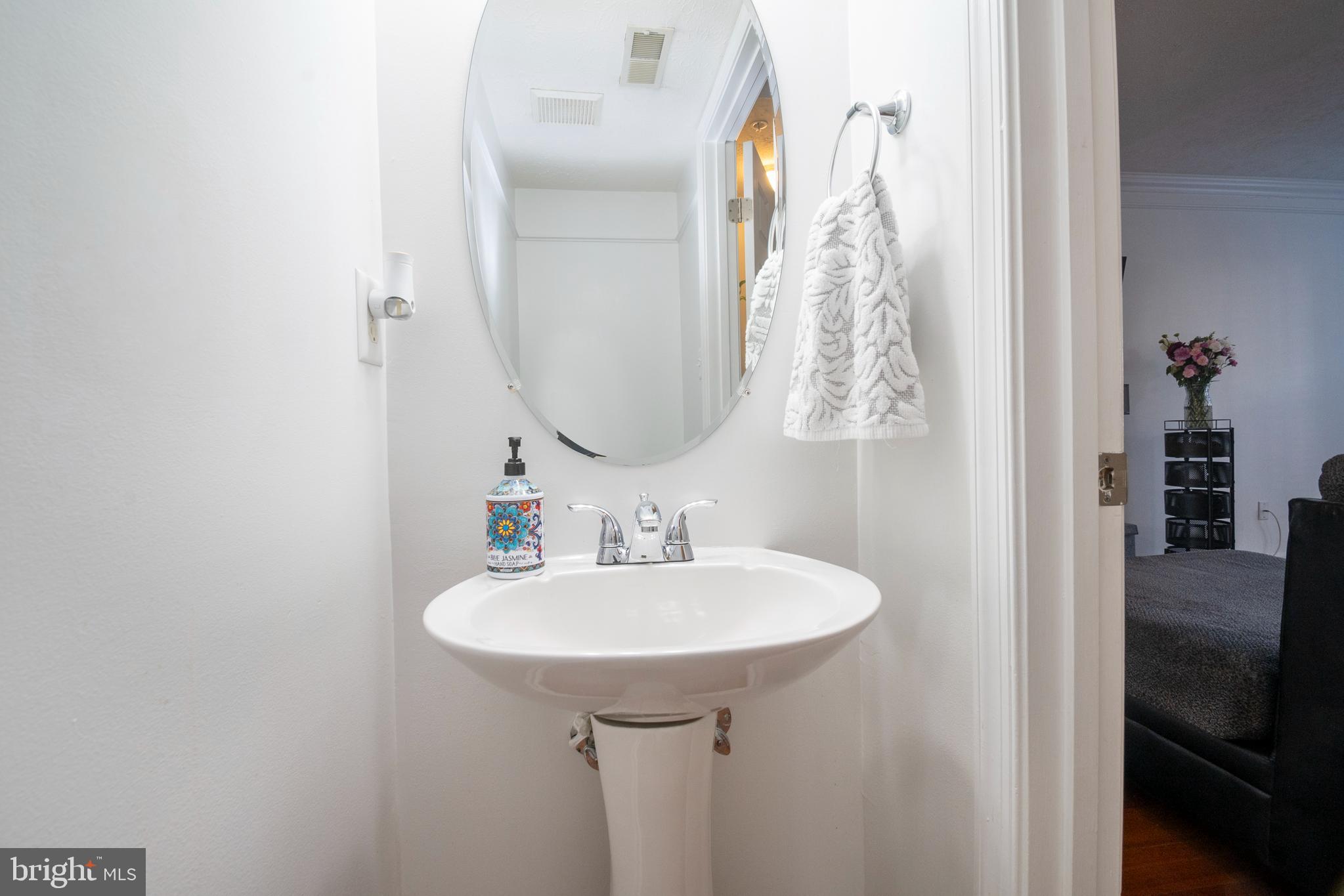 8310 Water Lily Way Laurel, MD 20724 - Photo 9 of 31 a bathroom with a sink and a mirror