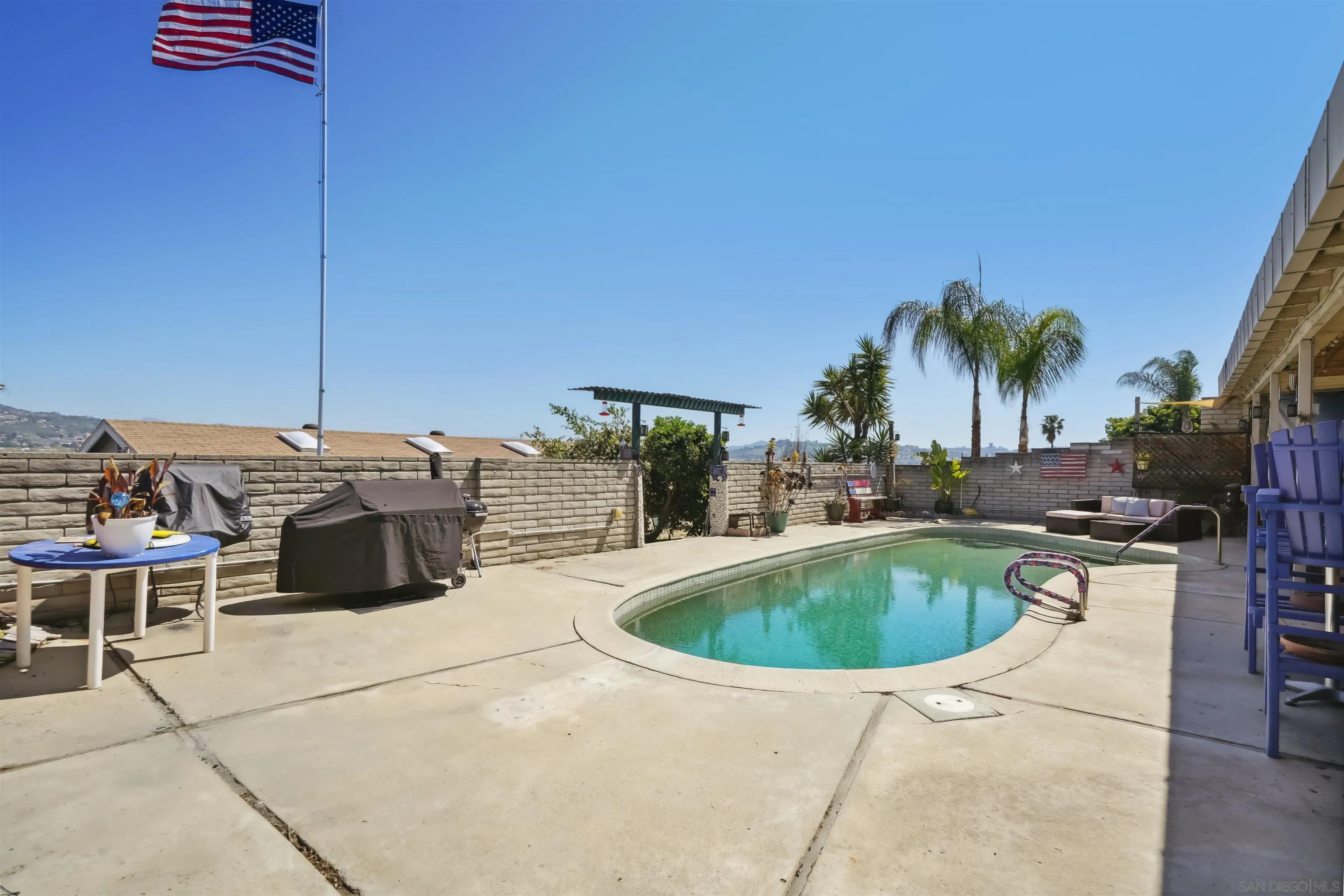 9537 East Hartland Circle Santee, CA 92071 - Photo 28 of 42 a outdoor space with swimming pool and furniture