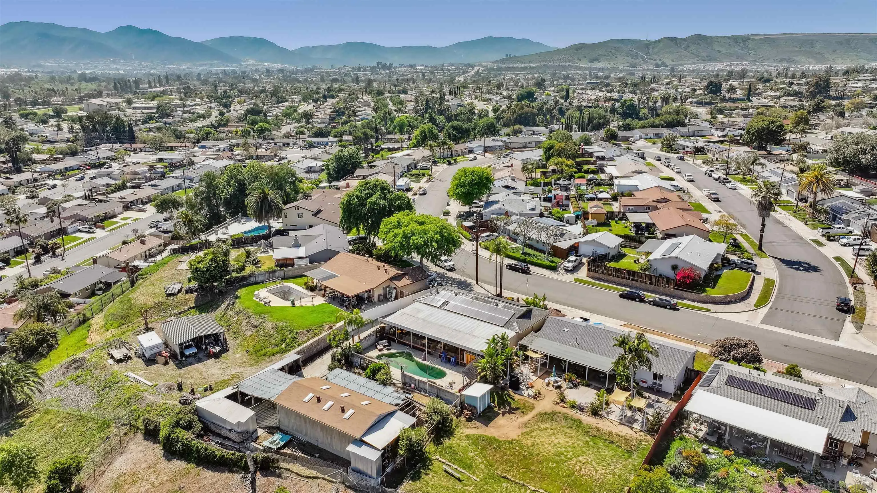 9537 East Hartland Circle Santee, CA 92071 - Photo 41 of 42 an aerial view of residential house with outdoor space