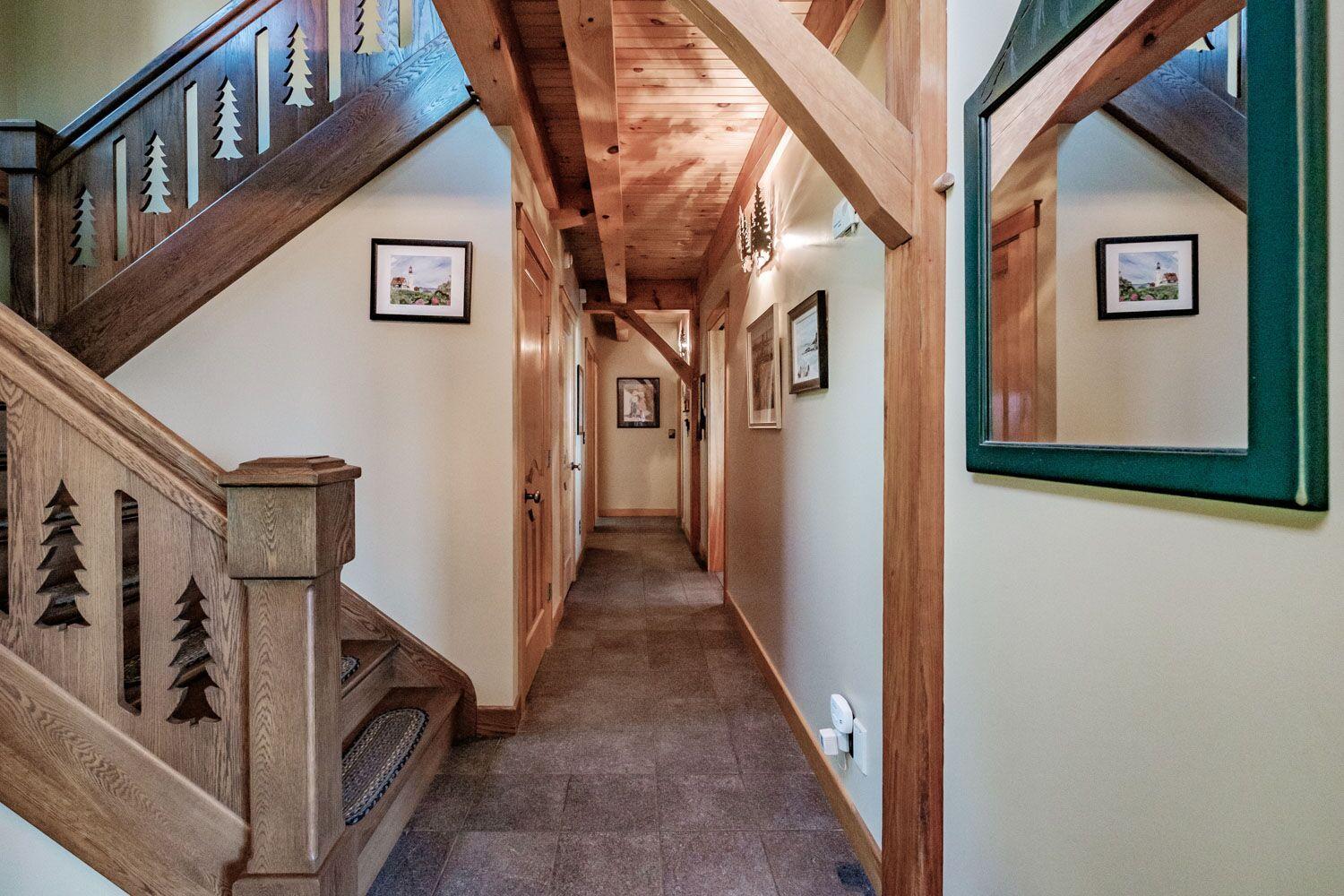 120 Stevens Road Stoneham, ME 04231 - Photo 32 of 87 Entry foyer unique staircase