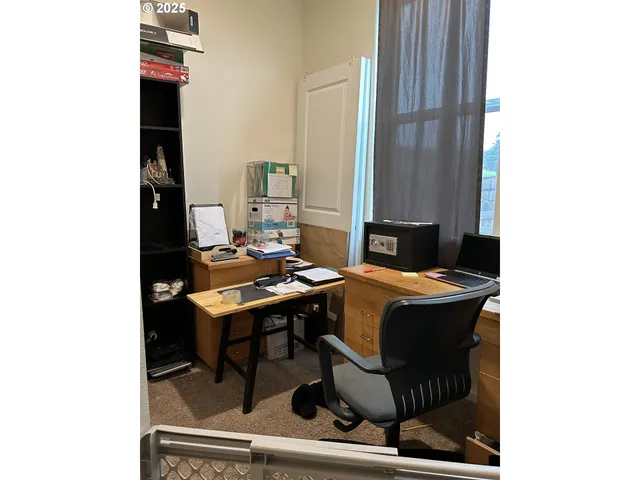 a table and chairs in a room