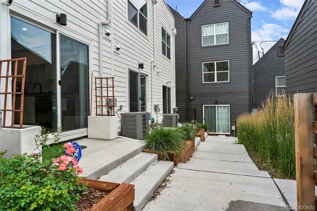 a outdoor space with furniture