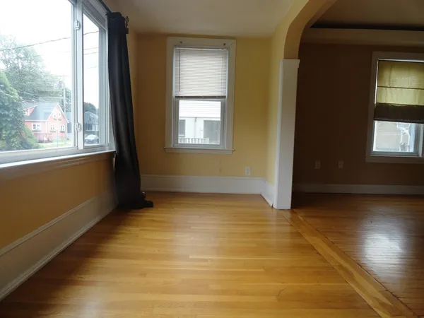 a view of an empty room and window