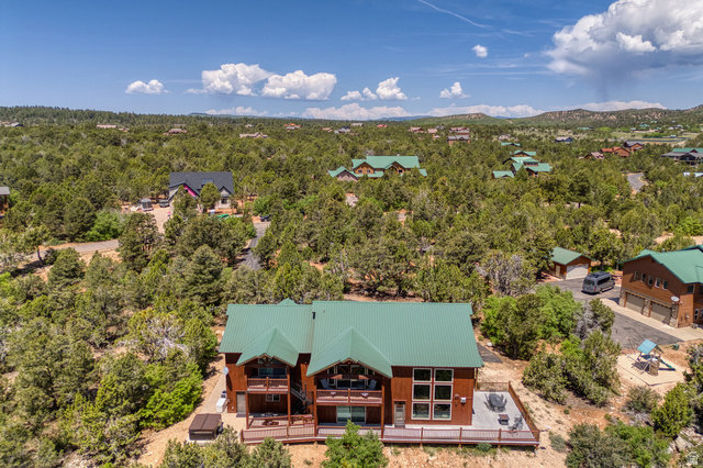 View from above of property