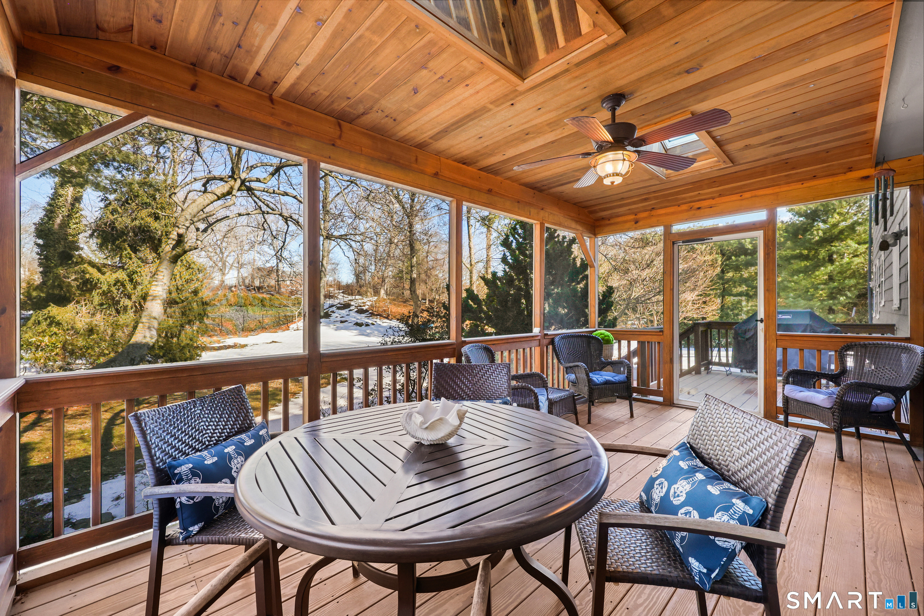 610 Unquowa Road Fairfield, CT 06824 - Photo 30 of 43 a view of a dining room with furniture window and outside view