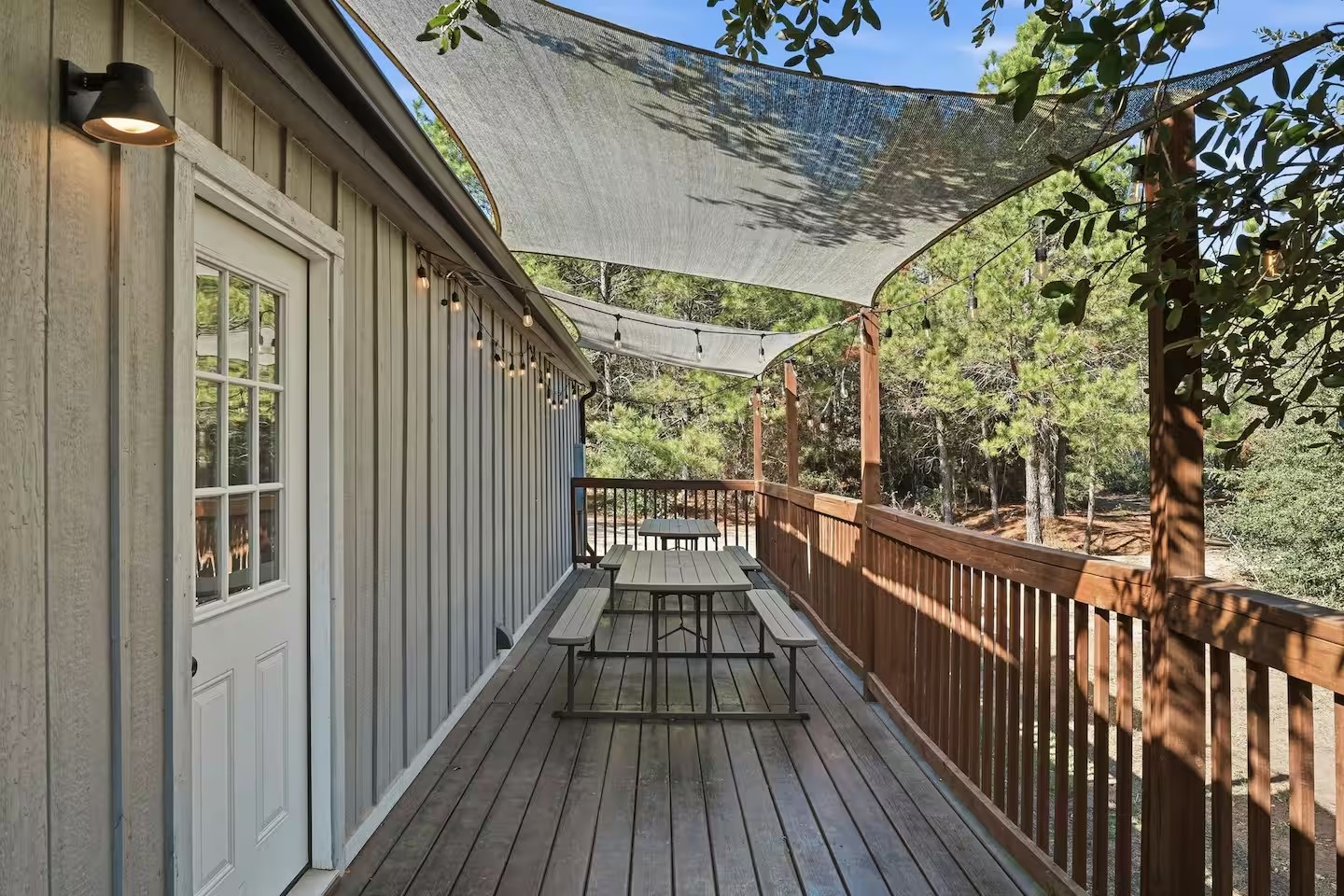 201 Winfield Thicket Road Bastrop, TX 78602 - Photo 13 of 36 a view of balcony with wooden floor