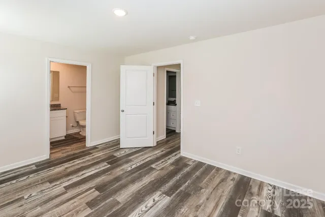 a view of a small space with a window