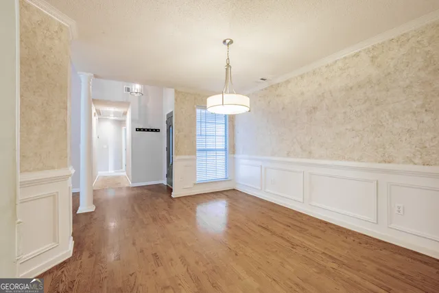 a view of an empty room