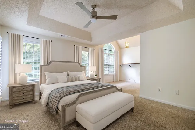 a view of a hallway with entryway