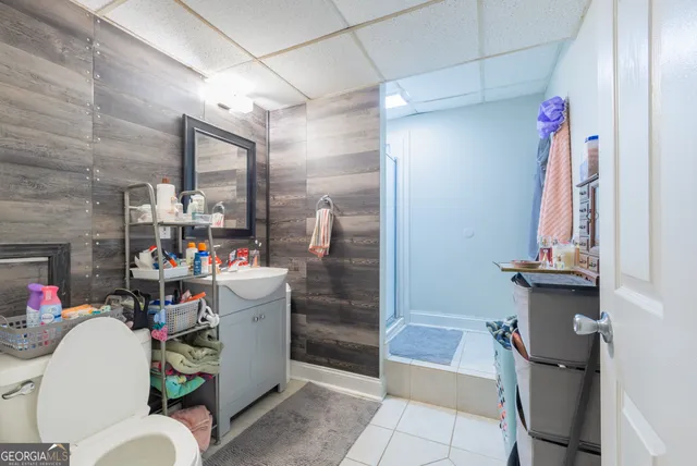 a workspace with furniture and a window