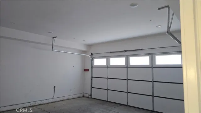 a view of a garage