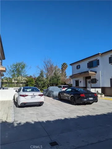 a car parked on the side of a road