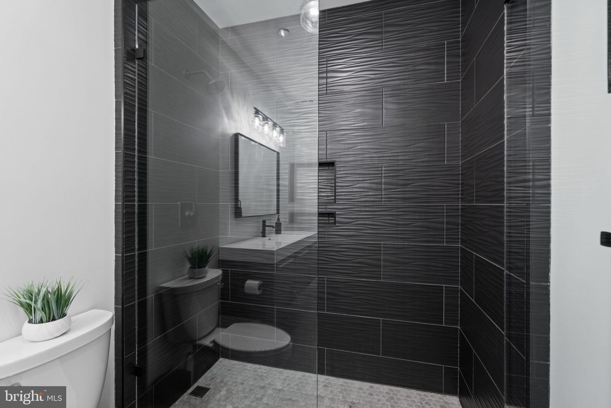413 Vierling Drive Silver Spring, MD 20904 - Photo 66 of 82 a bathroom with a toilet a sink and mirror
