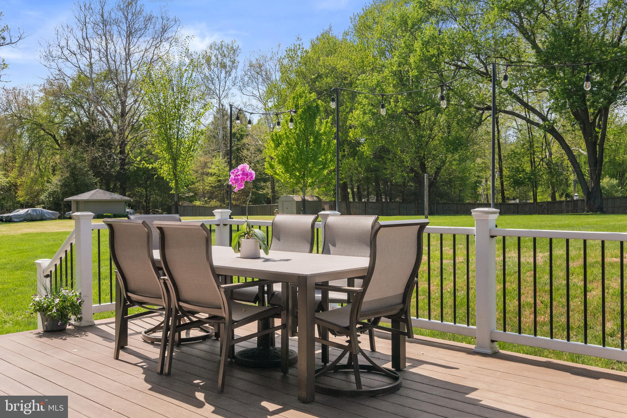 413 Vierling Drive Silver Spring, MD 20904 - Photo 74 of 82 a view of a dining tables and chairs on the deck