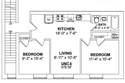 $2,700 | 89 Woodrow Avenue, Unit 6, Boston, MA 02124