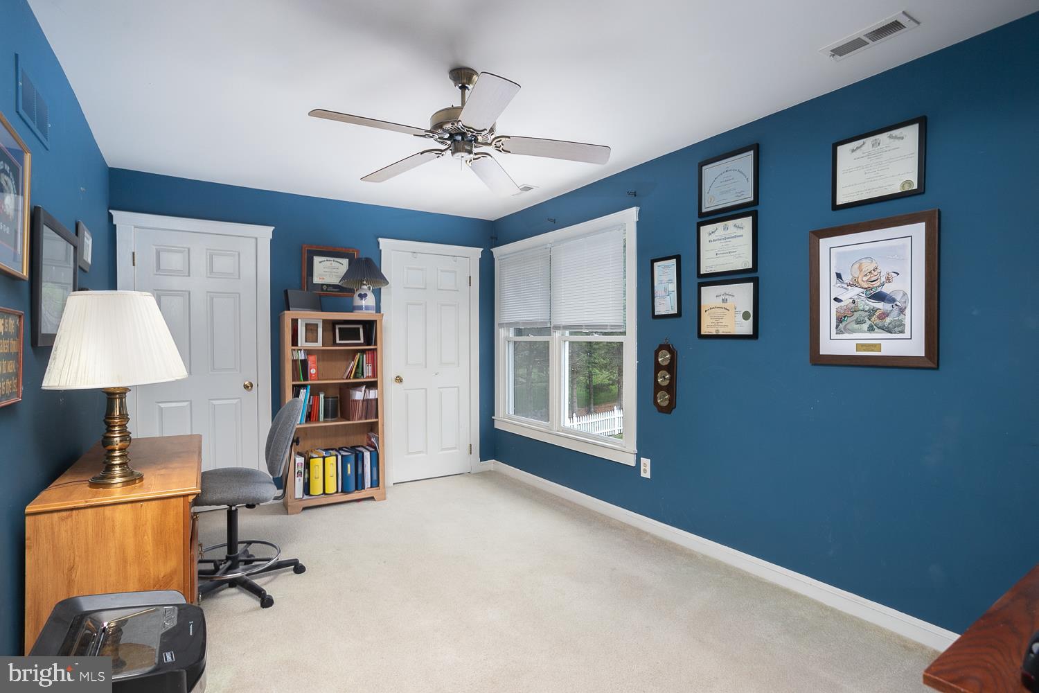 215 Yorkshire Terrace Wrightstown, NJ 08562 - Photo 33 of 43 a view of a workspace with furniture and a window