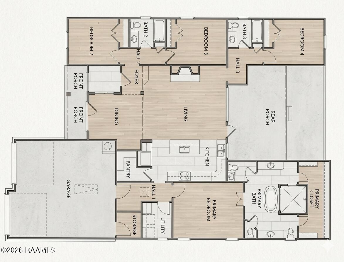205 Cliffside Youngsville, LA 70592 - Photo 14 of 14 2005 Floor Plan