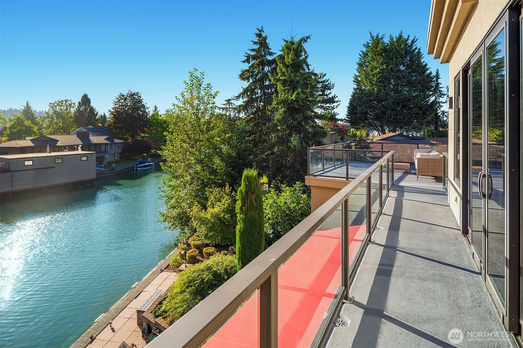 2 Crescent Key Bellevue, WA 98006 - Photo 19 of 38 a view of swimming pool from a balcony