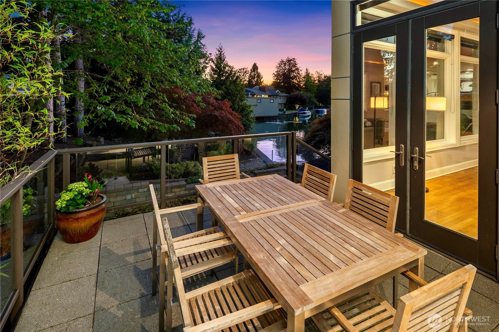 2 Crescent Key Bellevue, WA 98006 - Photo 26 of 38 a view of a balcony with chair and potted plants
