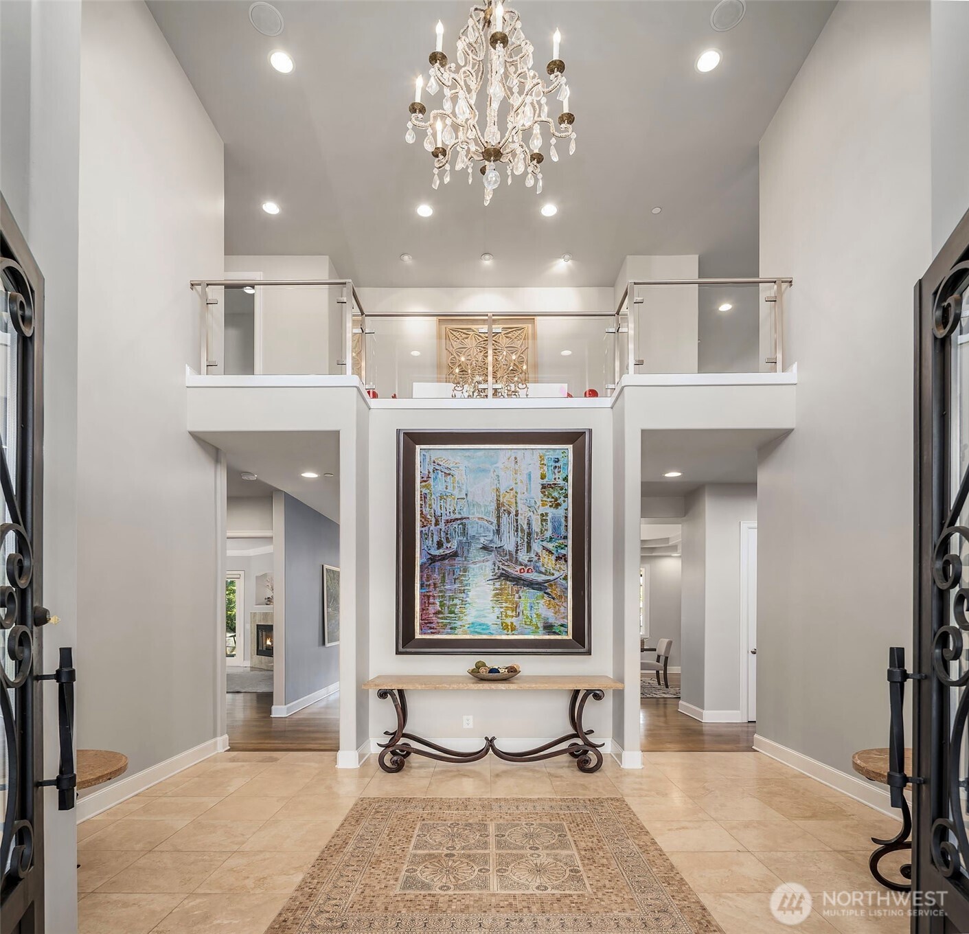2 Crescent Key Bellevue, WA 98006 - Photo 6 of 38 a view of a lobby with furniture and chandelier