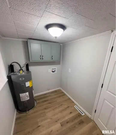 a room with storage and utility