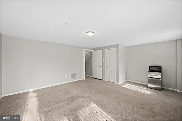 a view of an empty room