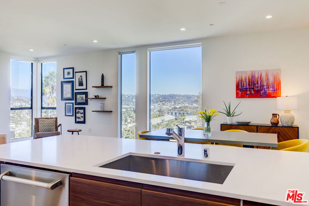 2902 Hemingway Drive Los Angeles, CA 90039 - Photo 9 of 25 a kitchen with a sink and a refrigerator