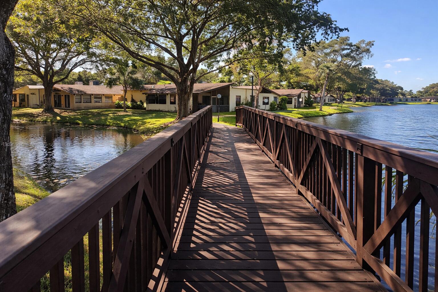 300 Berkley Road, Unit 112 Hollywood, FL 33024 - Photo 11 of 19 a view of wooden staircase with outdoor seating