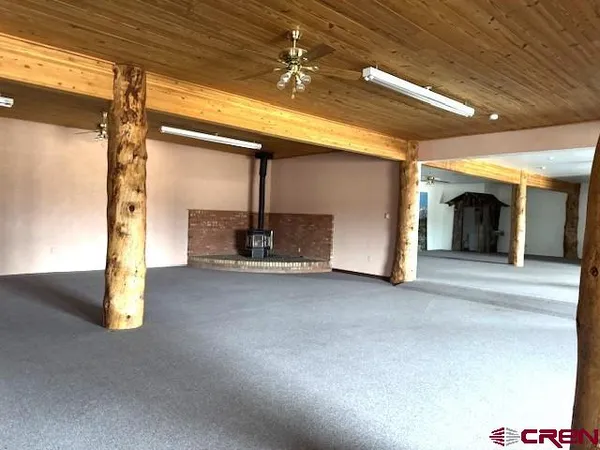 a view of a livingroom with a fireplace
