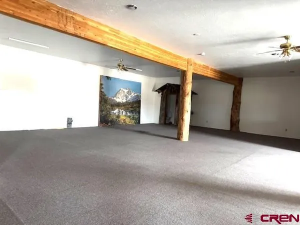 a view of a big room with closet