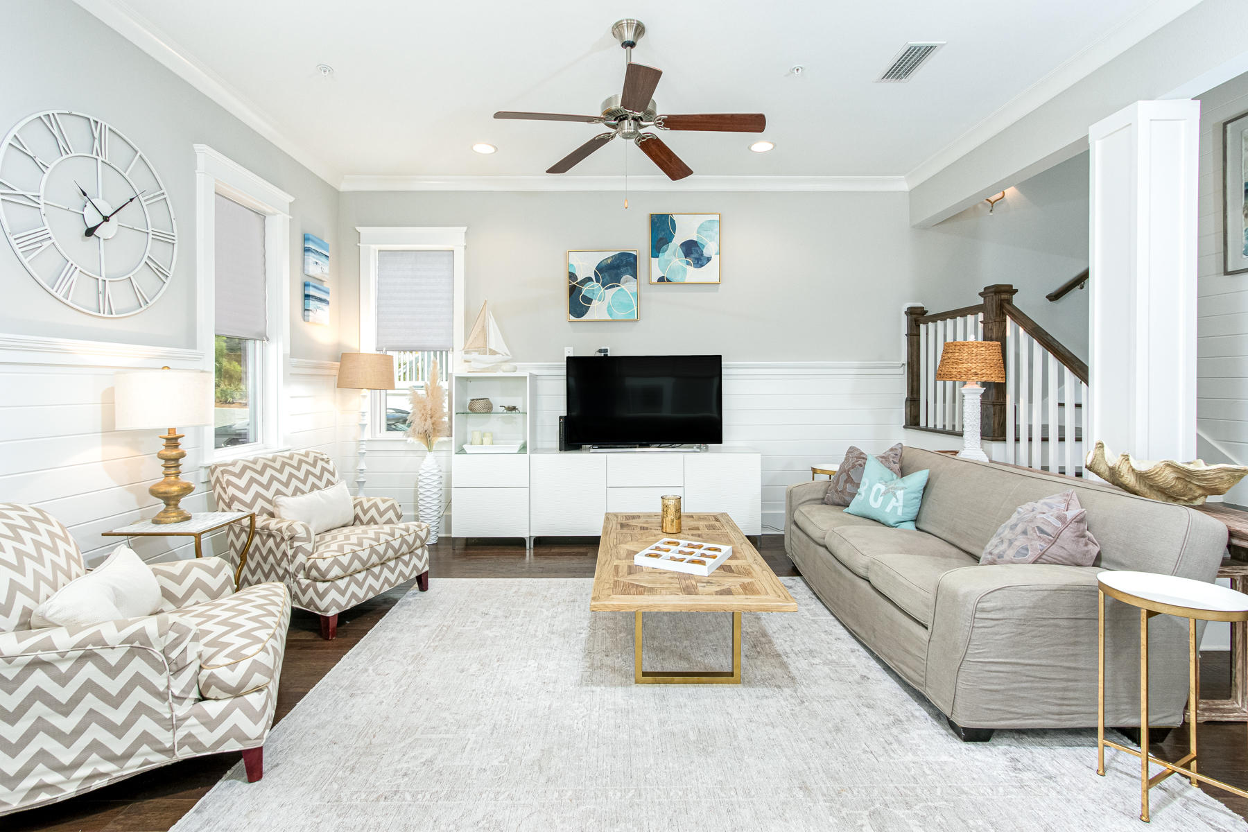 116 Gulfview Way Santa Rosa Beach, FL 32459 - Photo 2 of 57 a living room with furniture and a flat screen tv