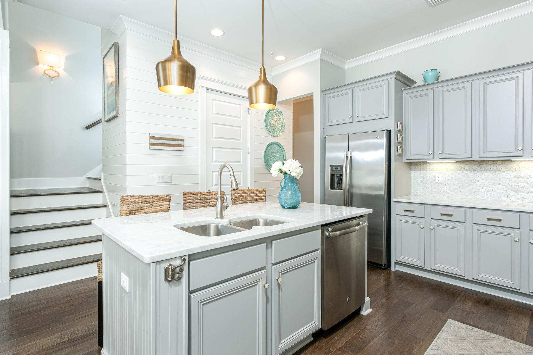 116 Gulfview Way Santa Rosa Beach, FL 32459 - Photo 13 of 57 a kitchen with a sink and refrigerator