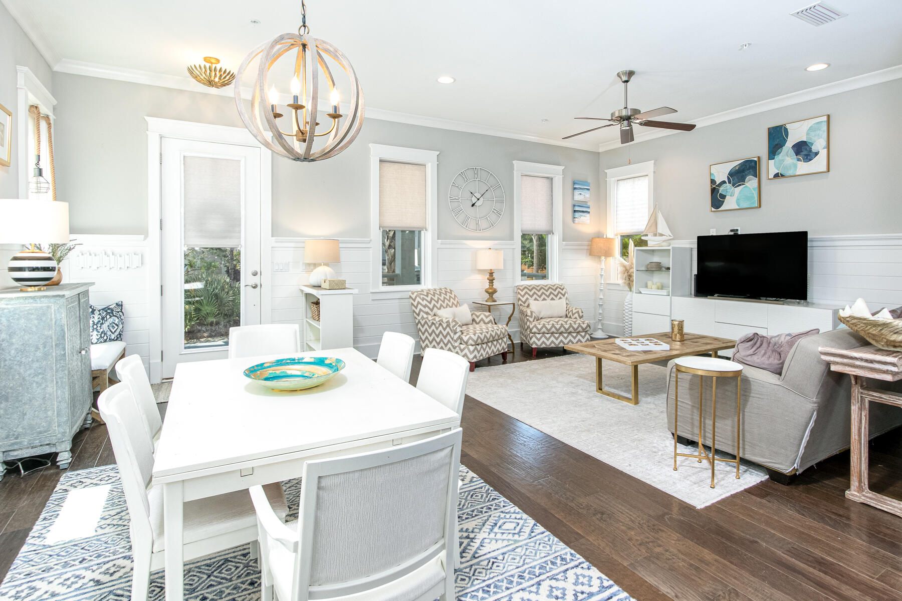 116 Gulfview Way Santa Rosa Beach, FL 32459 - Photo 15 of 57 a living room with fireplace furniture and a flat screen tv