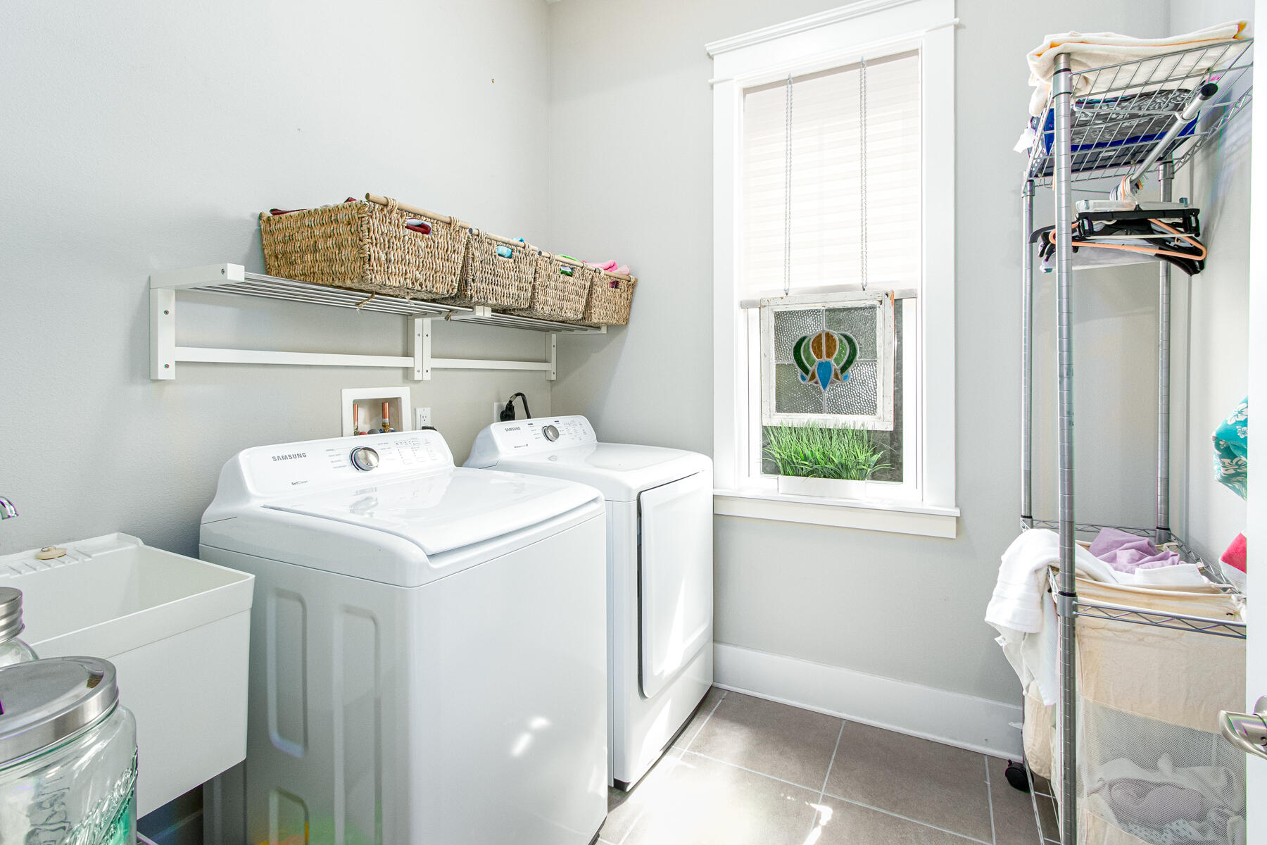 116 Gulfview Way Santa Rosa Beach, FL 32459 - Photo 19 of 57 a utility room with dryer and washer