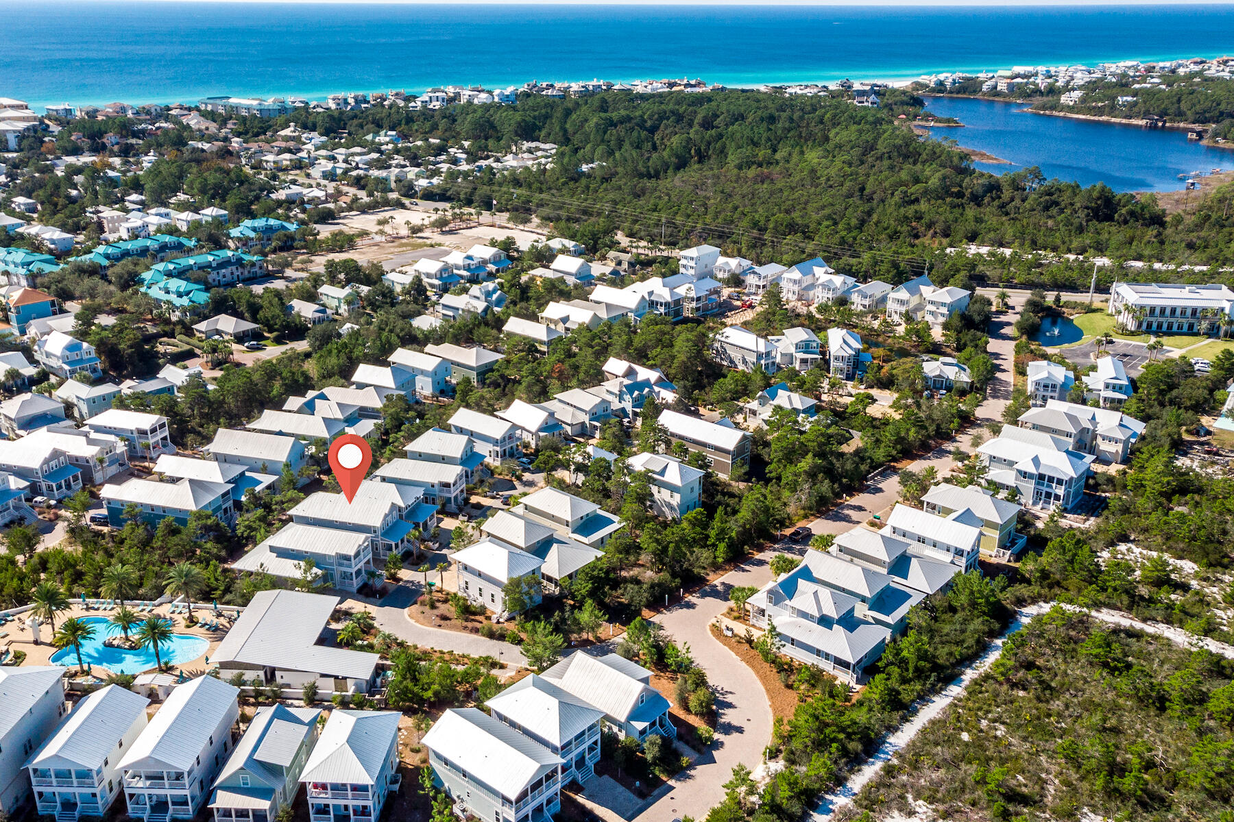116 Gulfview Way Santa Rosa Beach, FL 32459 - Photo 37 of 57 an aerial view of multiple house
