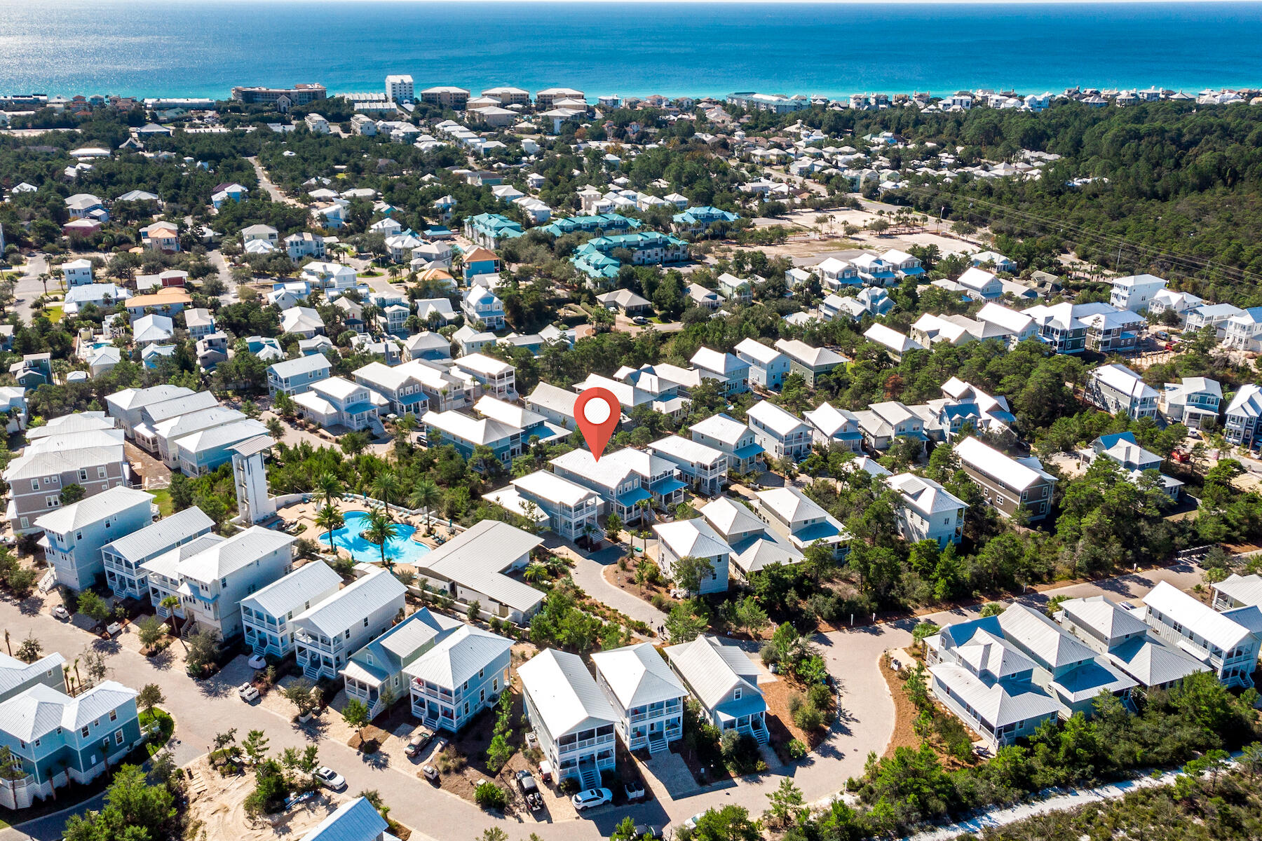 116 Gulfview Way Santa Rosa Beach, FL 32459 - Photo 5 of 57 an aerial view of multiple house