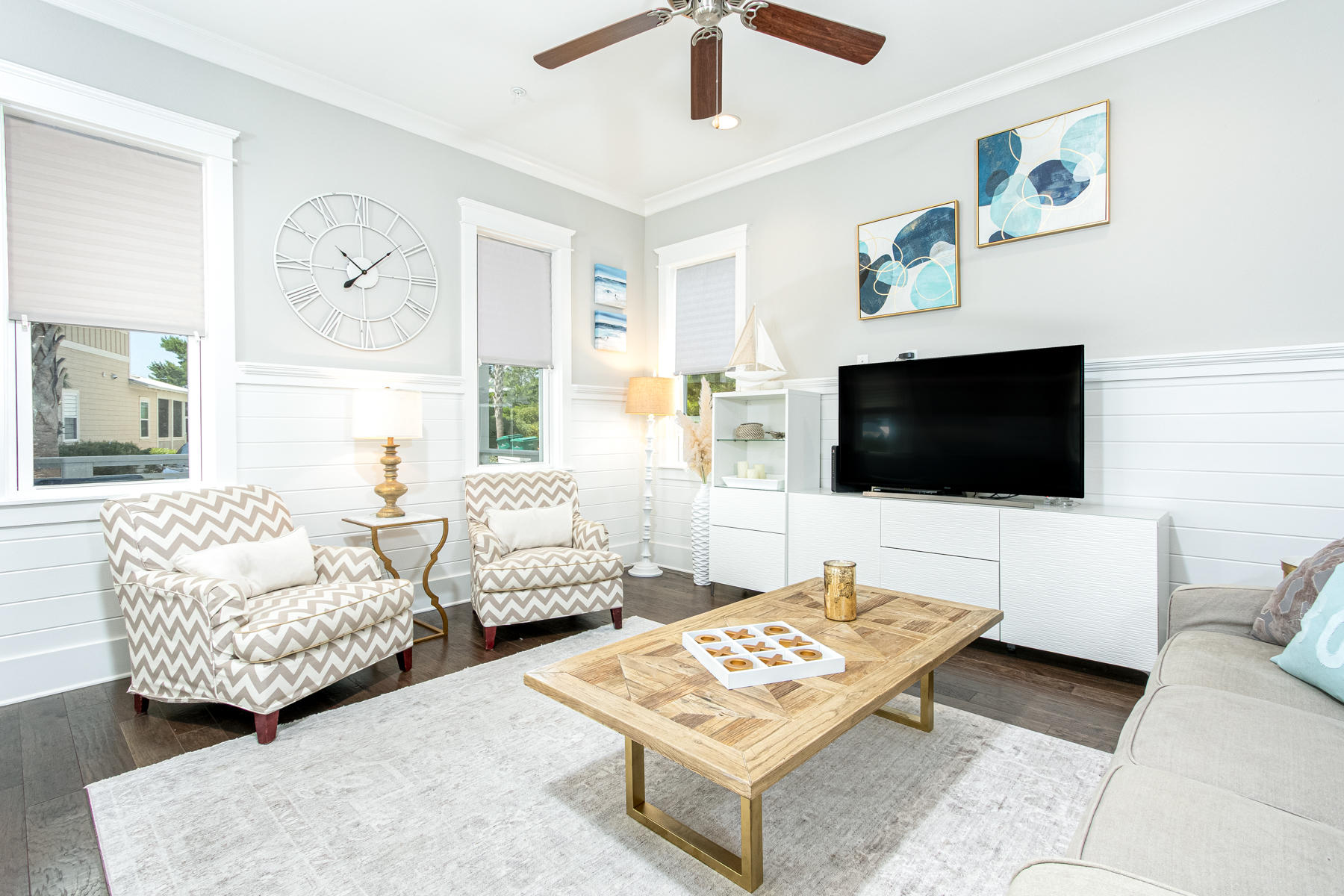 116 Gulfview Way Santa Rosa Beach, FL 32459 - Photo 8 of 57 a living room with furniture and a flat screen tv