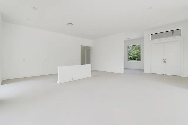 a view of an empty room