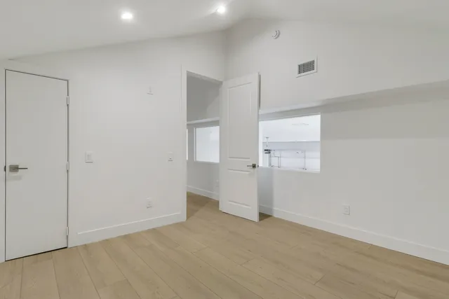 a view of an empty room