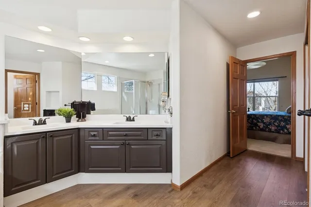 a view of a bath tub sitting in a room