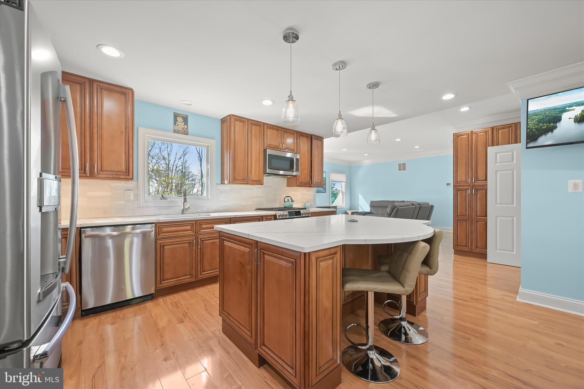 14865 Bushy Park Road Cooksville, MD 21723 - Photo 3 of 39 Center Island with Breakfast Bar