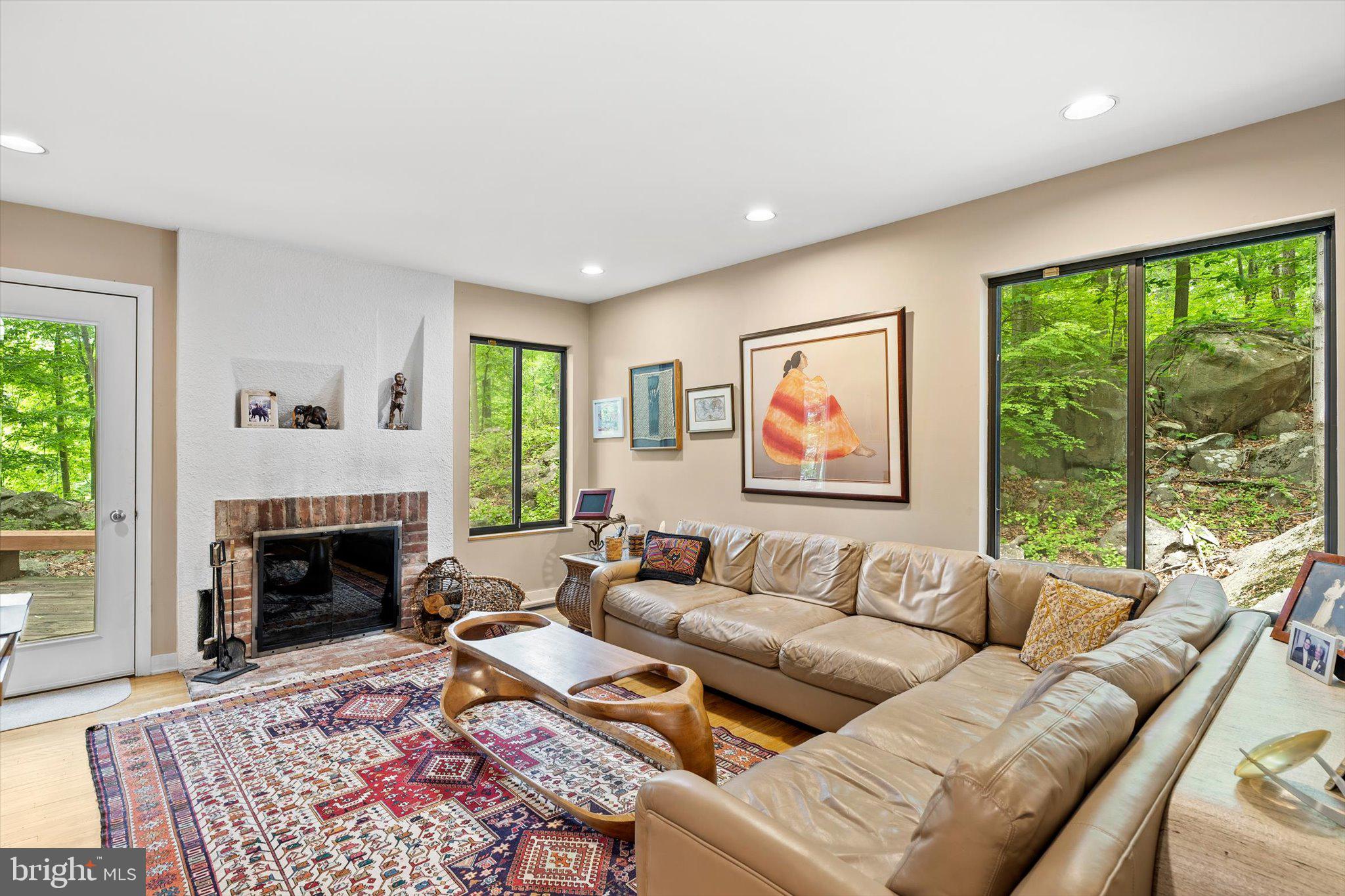 1163 Stuart Road Princeton, NJ 08540 - Photo 15 of 32 a living room with furniture fireplace and window