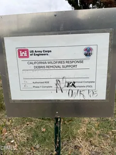 a view of a sign