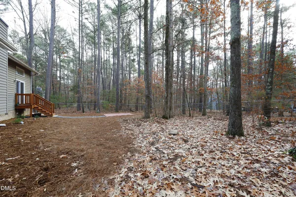 a view of outdoor space with lots of trees