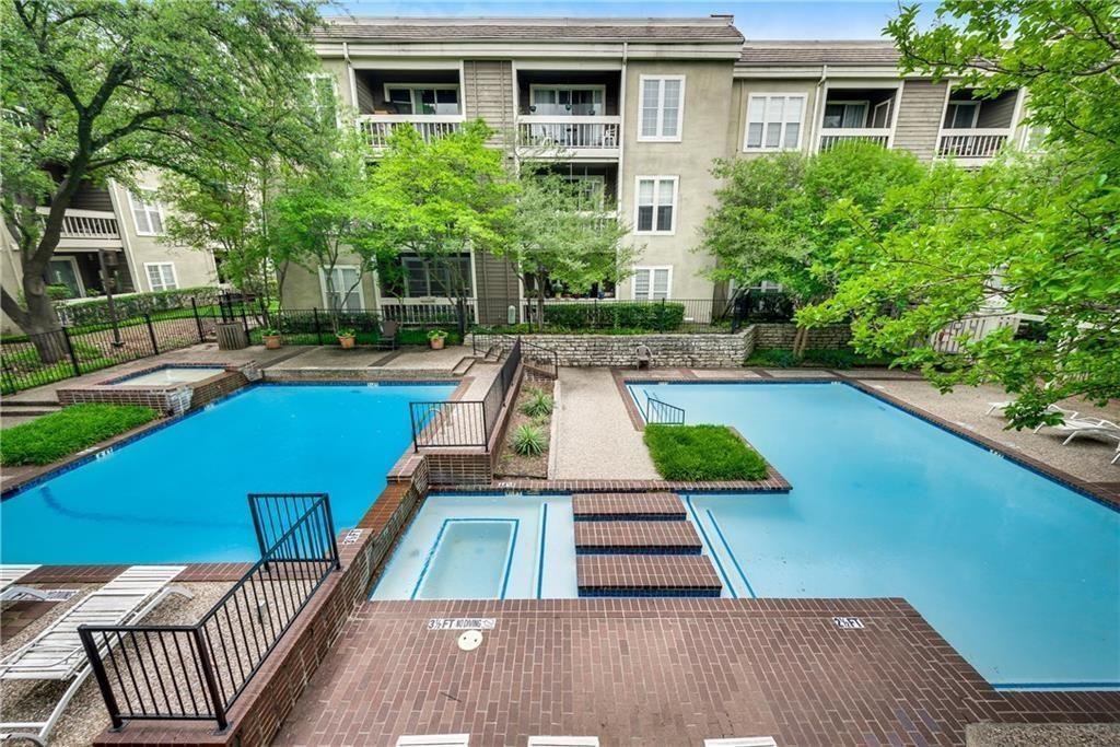 5310 Keller Springs Road, Unit 132 Dallas, TX 75248 - Photo 3 of 11 a view of a patio with couches table and chairs and potted plants