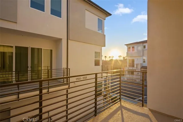a view of a building with a street