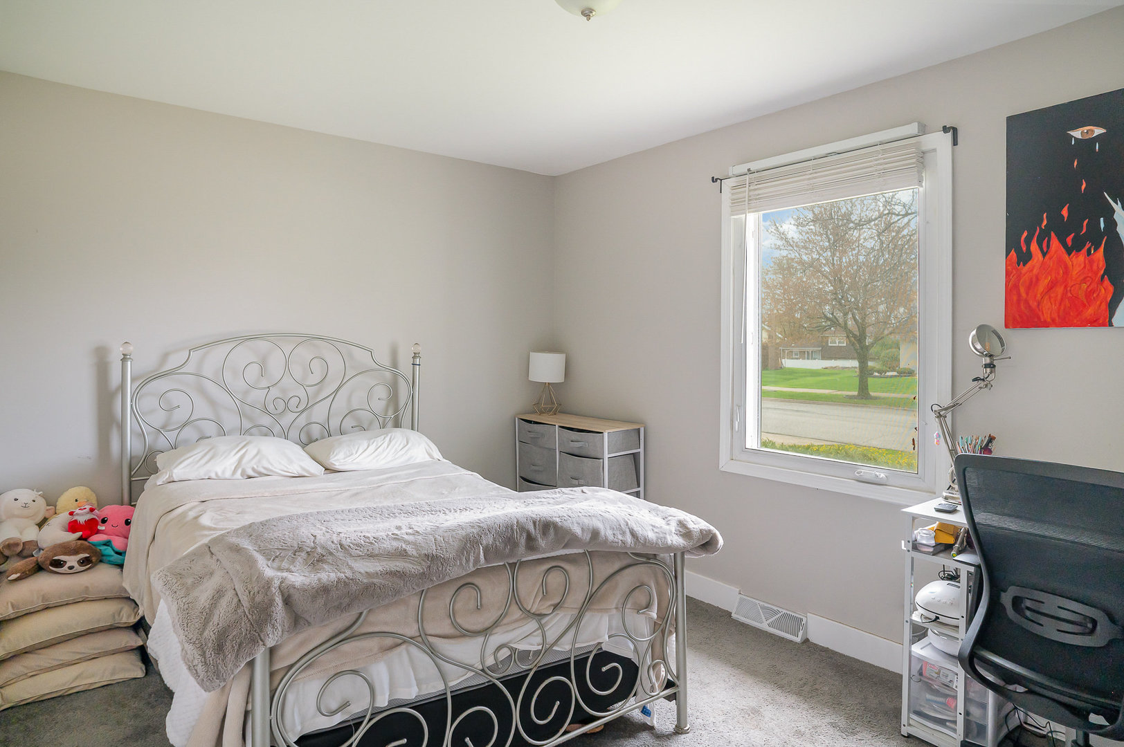 6226 Beechwood Road Matteson, IL 60443 - Photo 11 of 22 a bedroom with a bed and a window